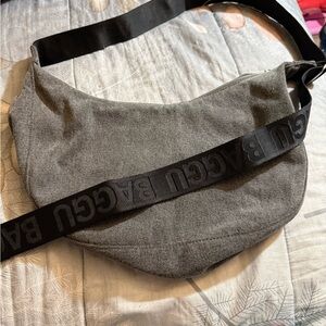 Baggu denim Crossbody Bag with Black Strap